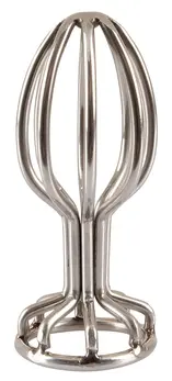 ANOS Stainless Steel Cage Plug 2.8 cm - Hollow Design, 6.8 cm Length