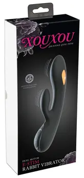 JOLT e-Rabbit Dual Action Model with E-Stim & Vibration, 20.5cm, Purple