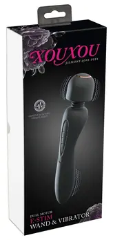 XouXou E-Stim Wand - Dual-Sided Intimate Massager with Electro-Stimulation