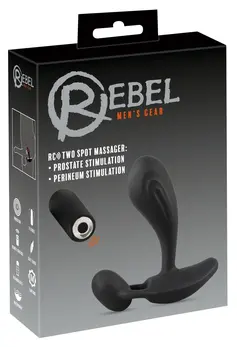 Rebel RC Two Spot Dual Motor Intimate Device Black 11cm Waterproof
