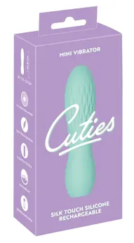 Cuties Mini Vibrator Green 3.G - Compact Waterproof Silicone Model
