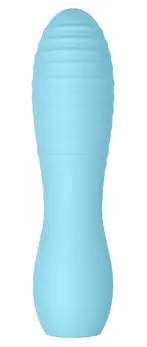 Cuties 3rd Gen Mini Vibrating Massager Blue Silicone Compact 10 Modes