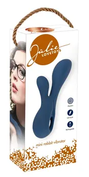 Julie Mini Rabbit Dual-Action Silicone Intimate Device 15cm Pink