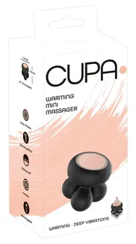 CUPA Warming Mini Massager - Dual-Ended, Heated, Compact Silicone Device