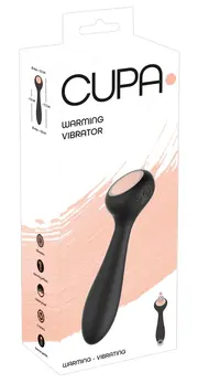 CUPA Dual-End Warming Vibe - Silicone, 10 Modes, Waterproof, 17.3cm
