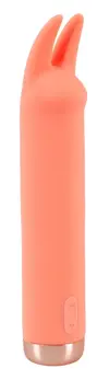 Peachy Mini Tickle Vibrator Pastel USB Rechargeable Soft Touch 15.4cm
