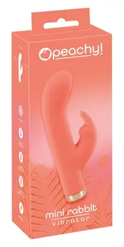 Peachy Mini Rabbit Vibe Meki Silikon Touch 10 Režima Pastelno Roze 16.7 cm