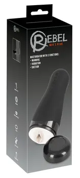 Rebel Intimna Mašina 3-u-1 Grejanje Vibracija Sisanje Crna 26 cm