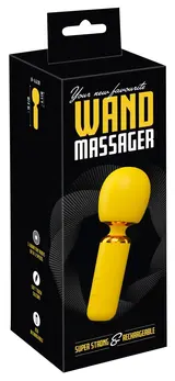 Your New Favorite Wand Vibrato Yellow Massage Device 18.4 cm Rechargeable