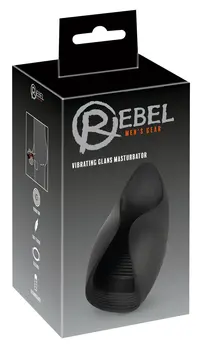 Rebel Vibrirajući Uređaj za Glans Fleksibilni Silikon 10 Režima Crni 13cm
