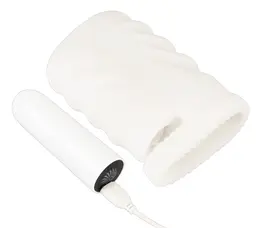 Stroker Super Soft Intimate Device with Vibration & Testicle Ring, 12.5 cm