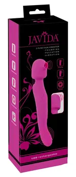 Javida 3-in-1 Intimate Wellness Device with Pulsator & Flexible Head, 26.6cm