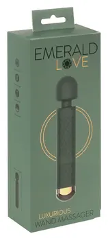 Emerald Love Luxurious Wand Massager Rechargeable Waterproof 10 Modes 22.2cm
