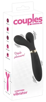 Couples Choice CC Multi-Arm 3-Motor Intimate Device, Flexible Silicone, USB