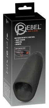 Rebel Intimate Machine 3-in-1, Smart Shaking, Silicone, Black, 20 cm