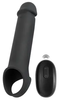 Rebel RC Intimni Produžni Rukav 8cm Vibrirajući Crni Podesiv