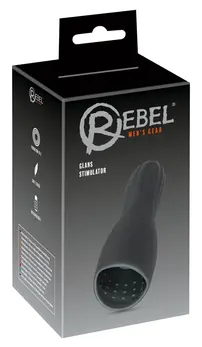 Rebel Glans Stimulator Intimate Device, 10 Modes, Compact, Black