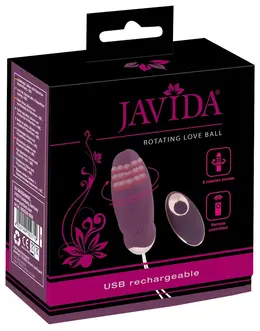 Javida RC Rotirajuća Intimna Lopta - 8 Režima, Silikon, Punjiva, 18.5cm