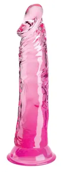 King Cock Clear Model 8 Transparentni Pink - Fleksibilni TPE sistem 21.8 cm