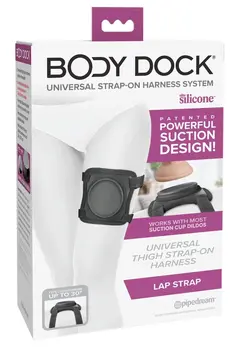 Pipedream Body Dock Lap Strap Adjustable Intimate System Black