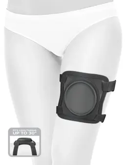 Pipedream Body Dock Lap Strap Adjustable Intimate System Black
