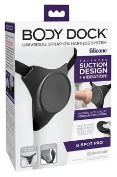 Pipedream Body Dock G-Spot Pro Harness sa vibrirajućom pločom, podesivi kaiševi