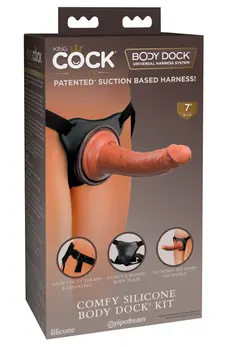 King Cock Elite Comfy Silicone Body Dock Kit podesivi remen 21 cm