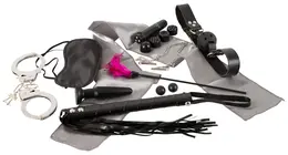 FFSLE Ultimate Bondage Kit 10-delni set sa dodacima crni