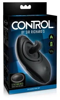SRC Silicone Rim Joy Intimate Vibrator with Warming System 13cm Black