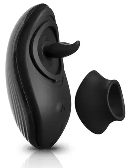 SRC Silicone Rim Joy Intimate Vibrator with Warming System 13cm Black