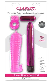 CalExotics Ultimate Pleasure Couples Set Multi-Speed Vibrator 4-Piece Kit