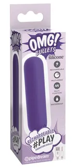OMG! Bullets Play Vibrating Mini Device 10 Modes Purple 7.9 cm