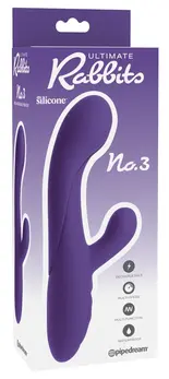 Ultimate Rabbits No.3 Vibrating System Purple 22.2 cm by Pipedream
