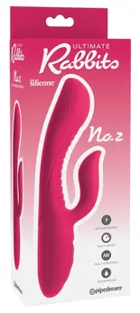 Ultimate Rabbits No.2 Pink Dual-Motor Silicone Model 22.2 cm