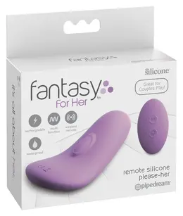 Fifty Shades of Grey Please Her Silicone Lay-On Massager with Remote 9cm