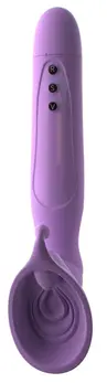 FFH Roto Suck-Her Vibrating Intimate Suction Device, Long Handle, Black