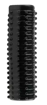 FXTM Pleasure Sleeve Dark - Fleksibilni Teksturirani Intimni Pojačivač 13.9 cm