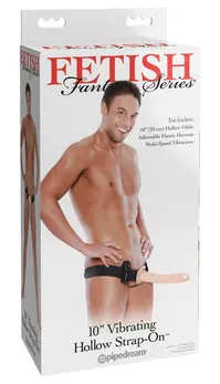 Pipedream FFS 10 Hollow Vibrating Strap-On Adjustable 25 cm Black