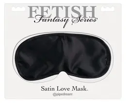 Fifty Shades Satin Love Mask Crna - Mekana Podstavljena Maska za Oči, Jedna Veličina