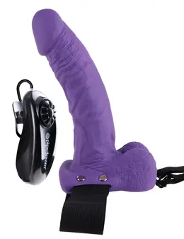 Fetish Fantasy Series 7 Vibro Hollow Adjustable Strap-On 18.9cm Beige