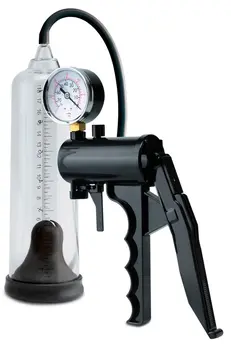 Pipedream Max-Precision Power Pump sa Manometrom 22.5cm Crna