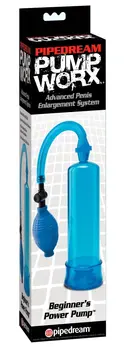 Pipedream Početnička Power Pump Plava - Transparentni Trener Potencije 19cm
