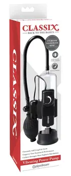 Pipedream Vibrating Power Pump Intimate Vacuum Trainer 22cm Transparent