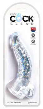 King Cock 7.5 Inč Model sa Usisnom Bazom i Strap-On Sistemom, Bež