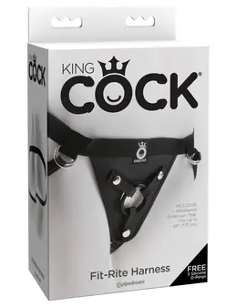 KinkLab Fit Rite Univerzalni Harness Crni Podesivi Kaïševi 173 cm