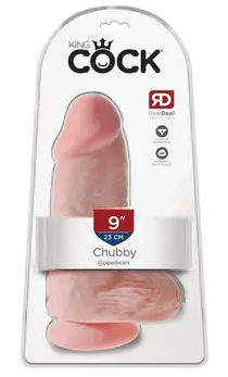 King Cock Chubby Light Anatomski Model sa Usisnom Čašicom 22.9 cm PVC