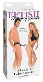 FFS For Him or Her Hollow Strap-On Adjustable 18cm, PVC, Black