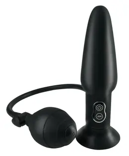 AFC Naduvavajući Vibrirajući Intimni Čep Crni Silikon 17.4 cm