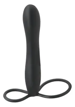 Fetish Fantasy Elite Double Trouble Black Silicone Intimate System 15cm