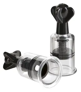 Pipedream FFSLE Super Suckers Intenzivne Usisne Čašice za Bradavice 10 cm Crne